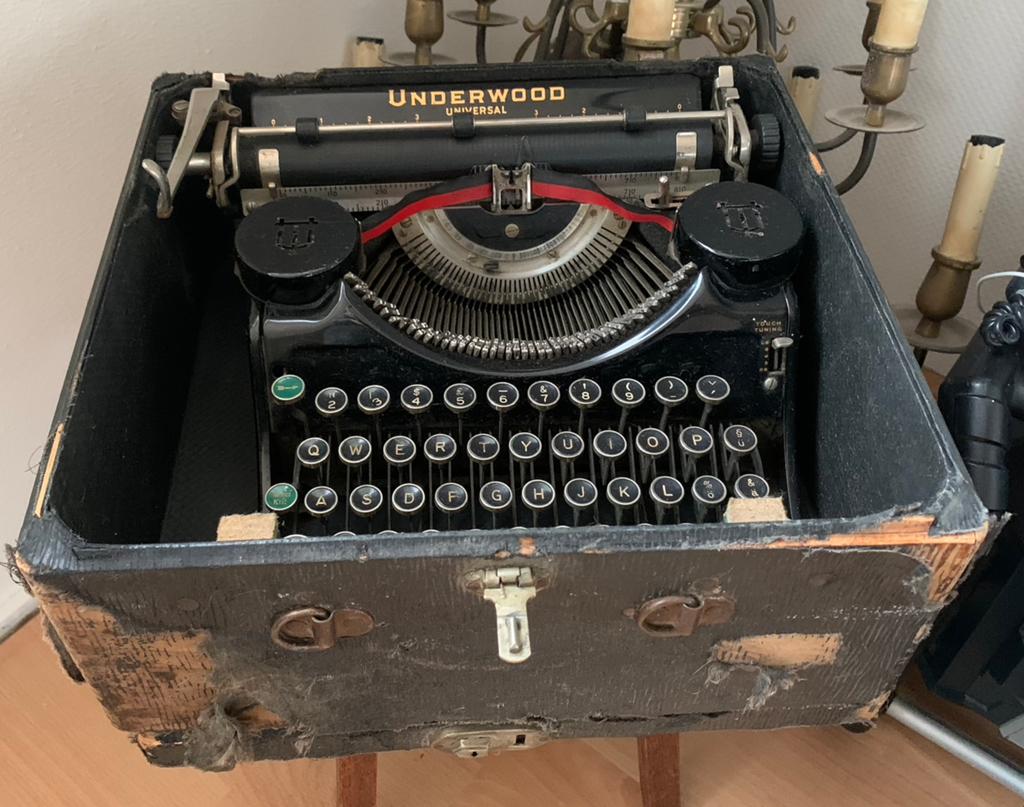 Antieke underwood typemachine, Diversen, Typemachines, Ophalen, Gebruikt