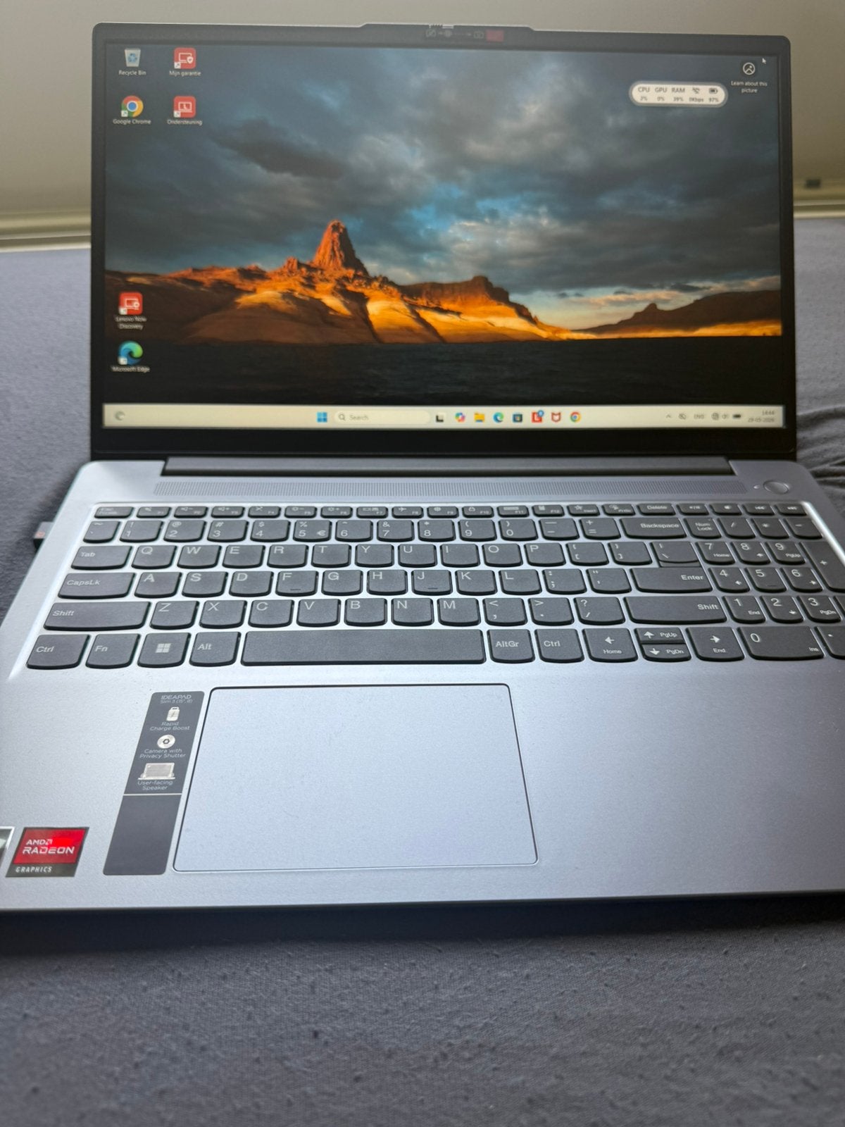 LAPTOP LENOVO 15.6 inch, Ophalen, Met videokaart, 2 tot 3 Ghz, Zo goed als nieuw