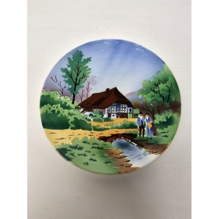 # Antiek Villeroy & Boch bord (Made in Saar-Basin) Duitsland, Antiek en Kunst, Antiek | Wandborden en Tegels, Ophalen of Verzenden