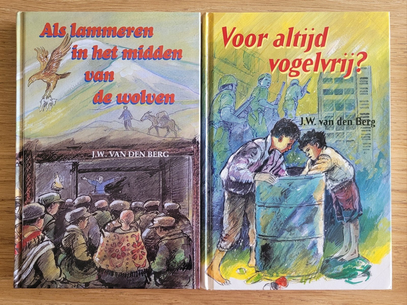 2 spannende chr jeugdboeken/zendingsverhalen JW vd Berg IZGS, Ophalen of Verzenden, Gelezen