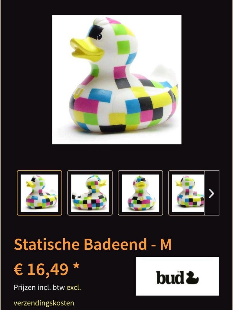 Badeend M - Bud Ducks - Kleurrijk Design, Ophalen of Verzenden, Jongen of Meisje