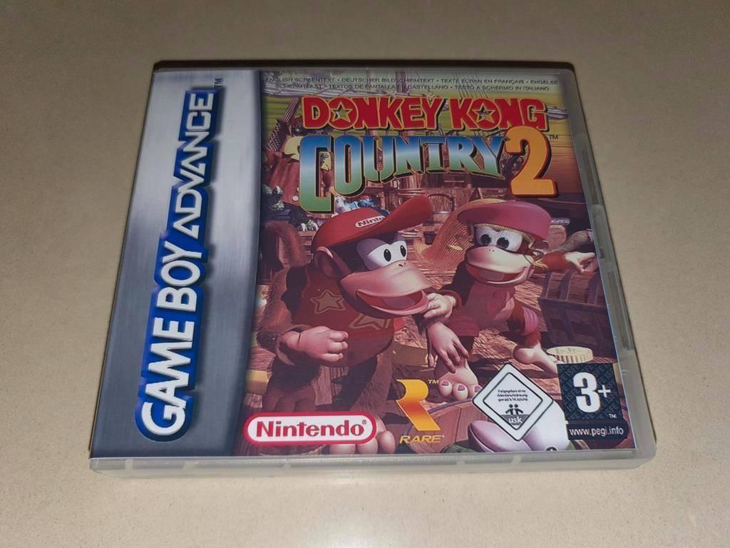 Donkey Kong Country 2 Game Boy Advance GBA Game Case, Spelcomputers en Games, Games | Nintendo Game Boy, Avontuur en Actie, Verzenden