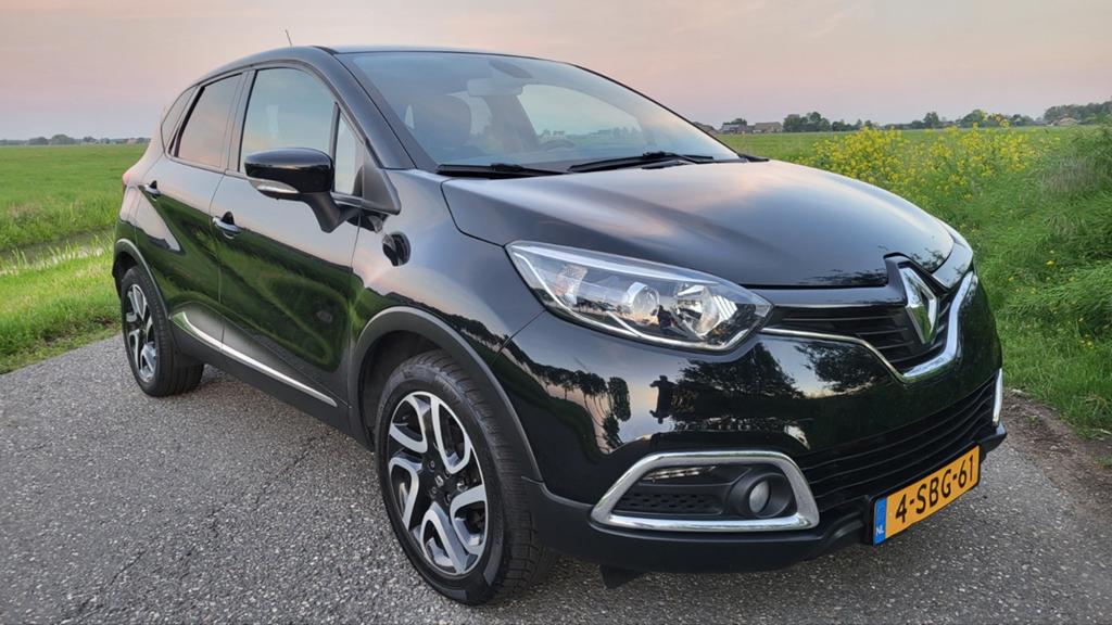 Renault Captur 0.9 TCE 90 2013 Navi Camera Org Nl Auto, Voorwielaandrijving, Stof, Zwart, Origineel Nederlands