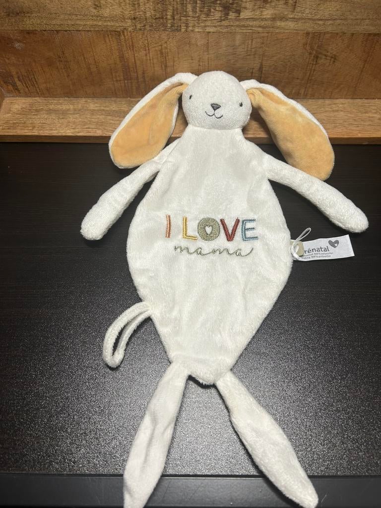 Prenatal i love mama knuffeldoekje knuffeldoek knuffel, Kinderen en Baby's, Speelgoed | Knuffels en Pluche, Ophalen of Verzenden