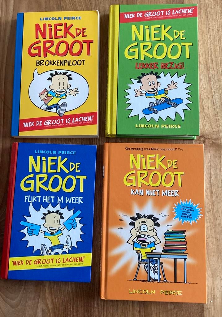 4 maal Niek de Groot, Ophalen, Gelezen, Verhalen