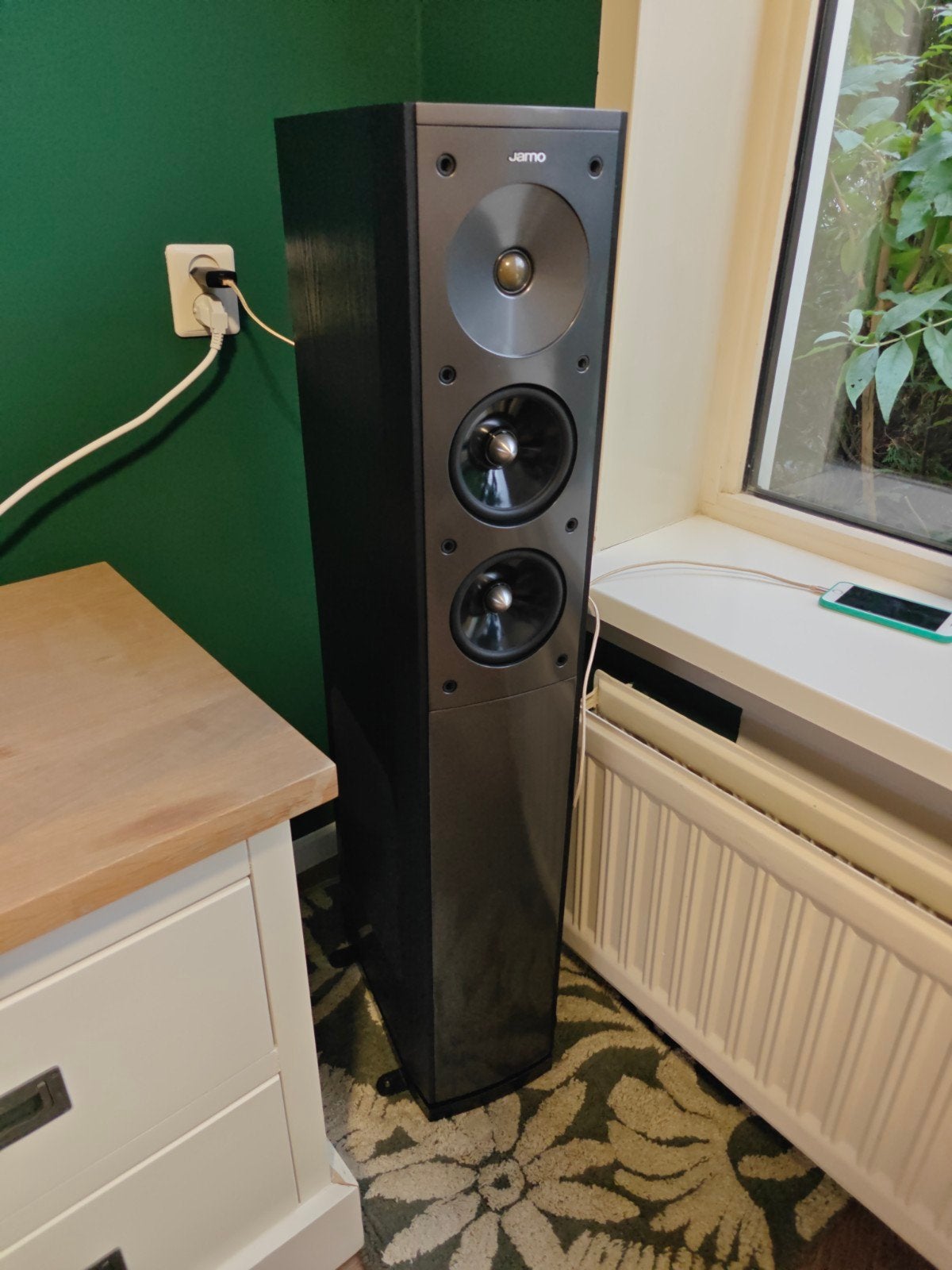 Jamo S606 Vloerstaande Luidsprekers (2 stuks), Audio, Tv en Foto, Vloerstaande luidspreker, Zo goed als nieuw, Basreflex, Jamo