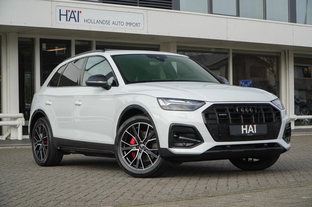 Audi Q5 50 TFSI e Quattro Advanced I Luchtvering I 5 Jaar fa, Auto's, Automaat, Gebruikt, 4 cilinders, Wit