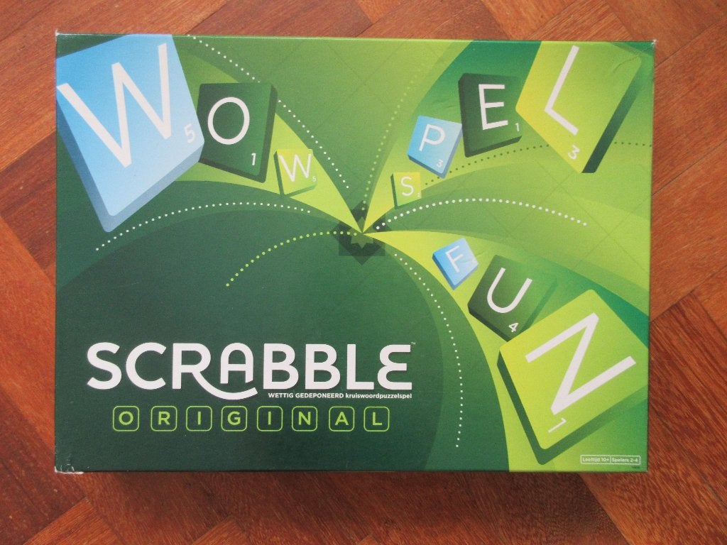Scrabble original, Een of twee spelers, Ophalen of Verzenden, Gebruikt