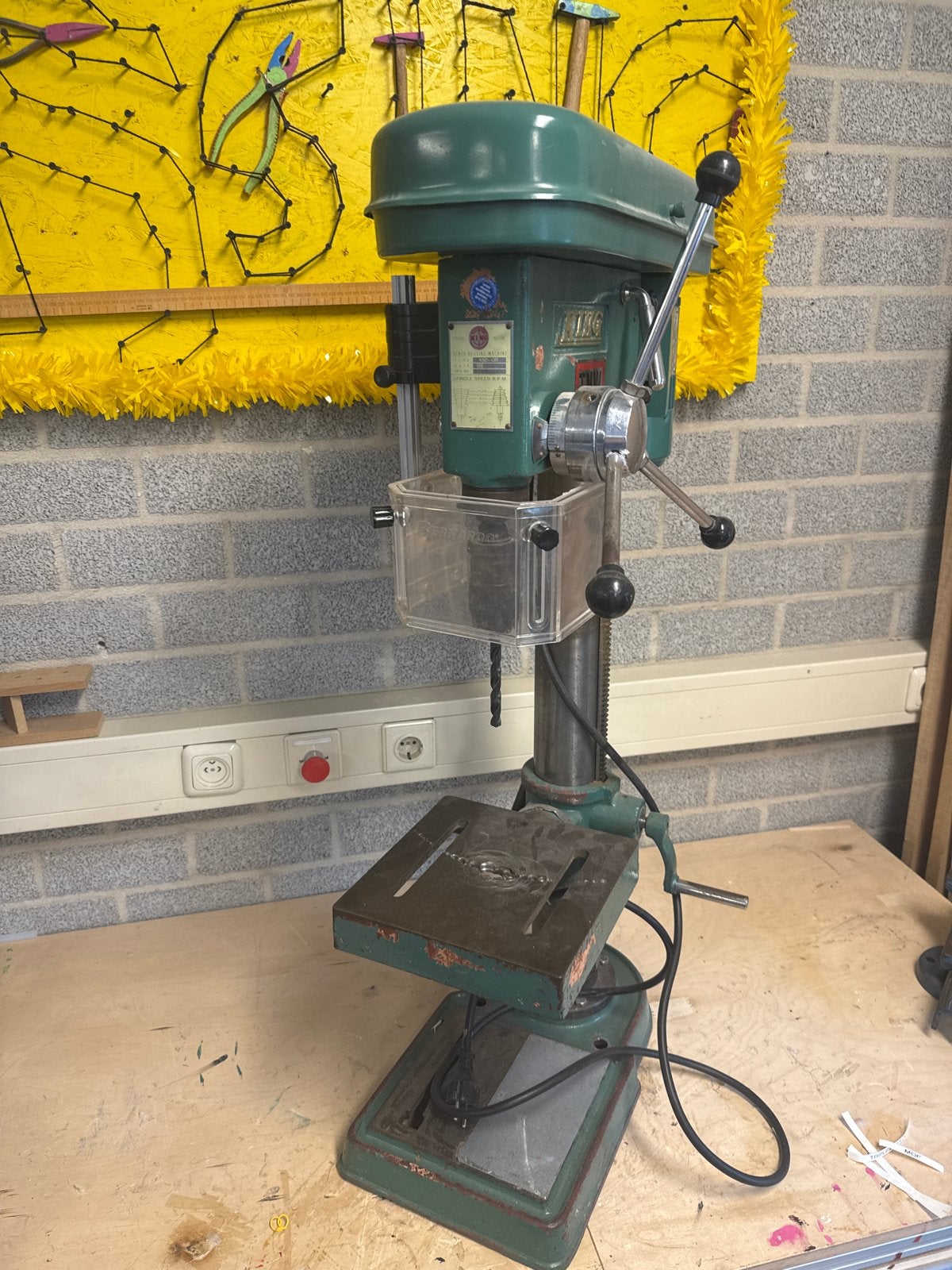 King KSD-13R Kolomboormachine - Robuust en Betrouwbaar, Ophalen, Gebruikt, 600 watt of meer, Kolomboormachine