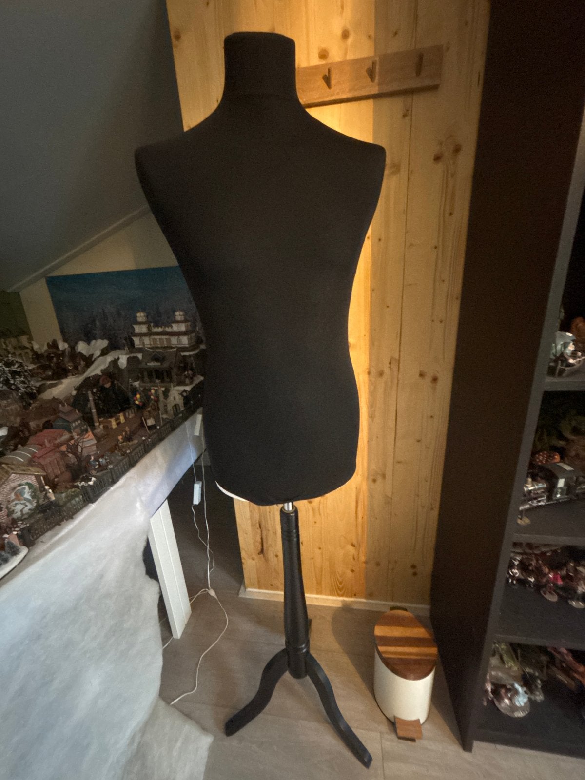 Zwarte paspop - Ideaal voor kledingpresentatie, Ophalen, Zo goed als nieuw, Paspop
