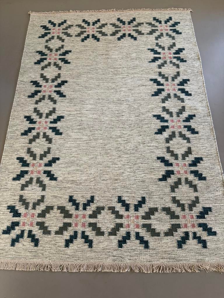Nieuw handgeweven wollen vloerkleed röllakan, Huis en Inrichting, Stoffering | Tapijten en Kleden, Nieuw, 150 tot 200 cm, 200 cm of meer