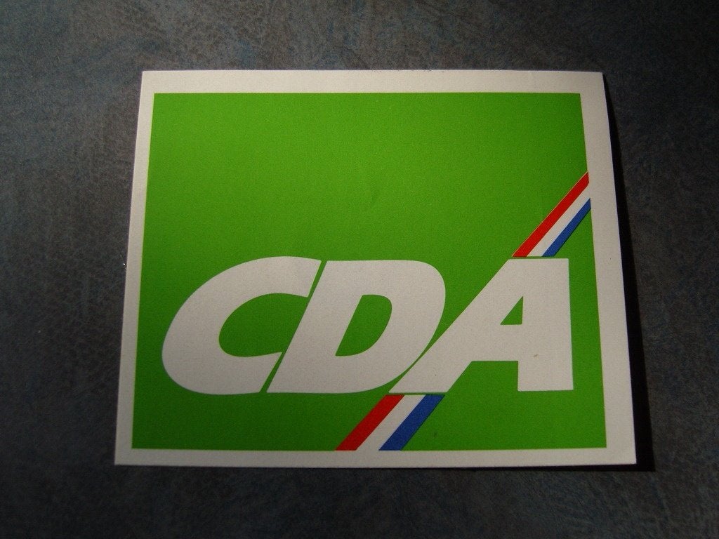 sticker politiek CDA *, Ophalen, Zo goed als nieuw