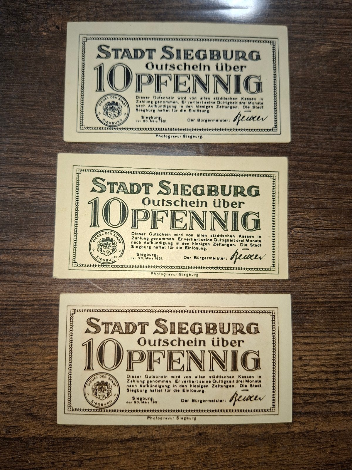Duits Notgeld Siegburg Noodgeld, Ophalen of Verzenden, Duitsland