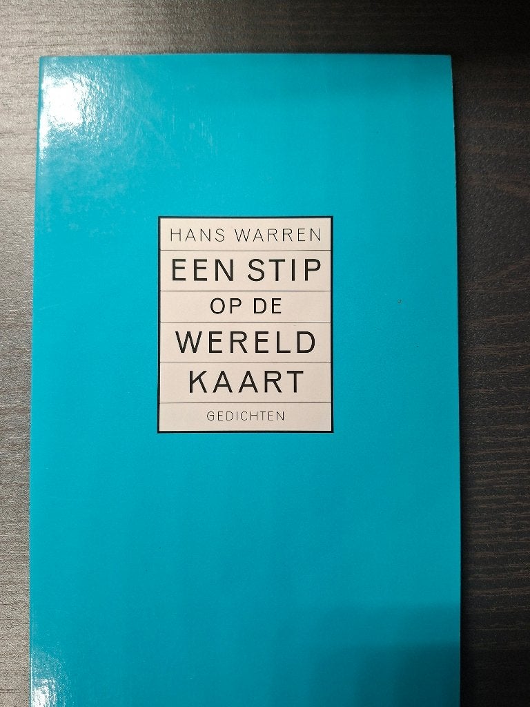 Gedichten 'een stip op de wereld kaart' van Hans Warren, Ophalen of Verzenden, Zo goed als nieuw, Eén auteur, Hans Warren