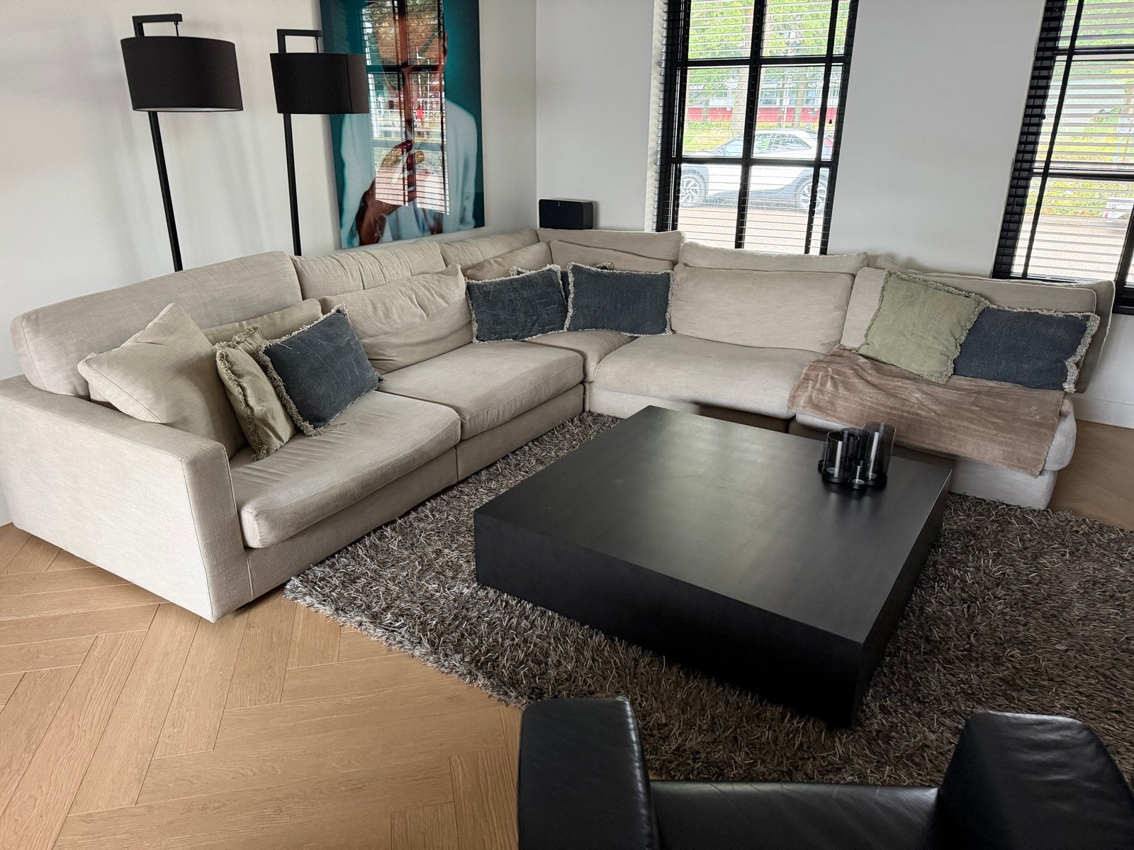 GRATIS OPHALEN linterlo hoekbank, Huis en Inrichting, Ophalen, Gebruikt, Stof, Modern