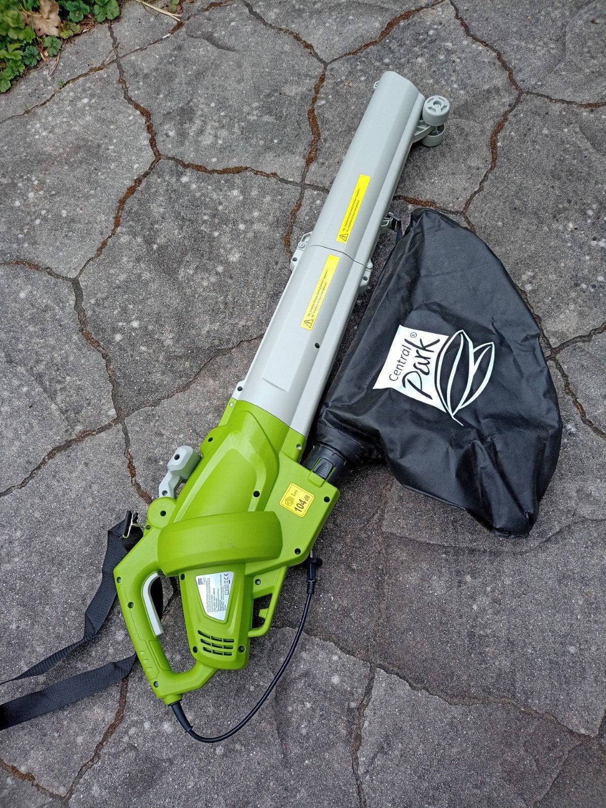Bladblazer zuiger met opvangzak, Tuin en Terras, Bladblazers, Ophalen, Central Park, Handgedragen, Zo goed als nieuw