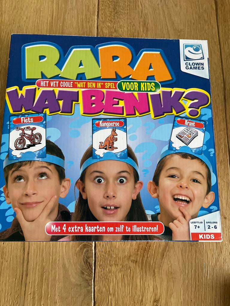 Ra Ra Wat Ben Ik? - Het coole 'wat ben ik' spel voor kids, Hobby en Vrije tijd, Gezelschapsspellen | Bordspellen, Drie of vier spelers