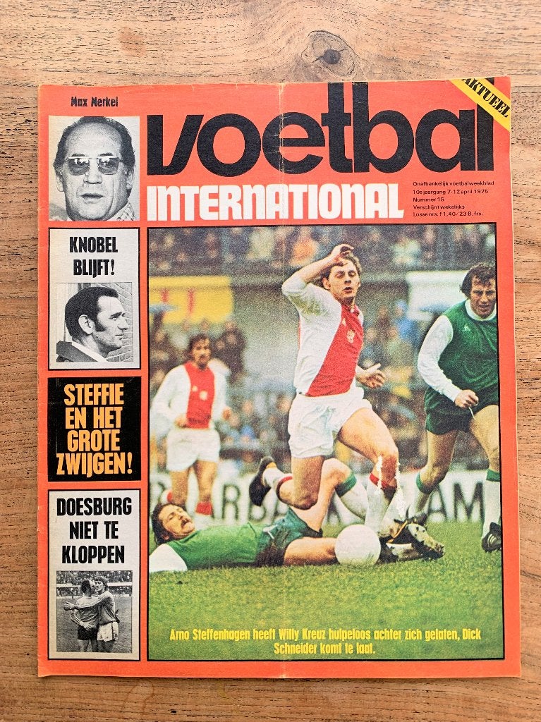 Voetbal International VI Div. tijdschriften uit 1975 / €3,-, Ophalen of Verzenden, Zo goed als nieuw, Willem II, Boek of Tijdschrift