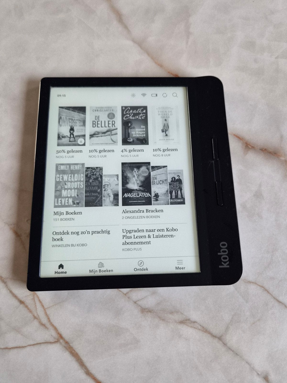 Kobo Aura H2O - Fysieke knoppen - 6,8 inch, Computers en Software, Gebruikt, 8 GB, Ophalen of Verzenden, 7 inch