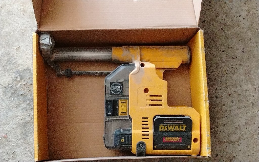 DeWalt Boorhamer DCH273P2-QW met accu's, Gebruikt, Boor- en/of Breekhamer, Ophalen of Verzenden, Minder dan 400 watt