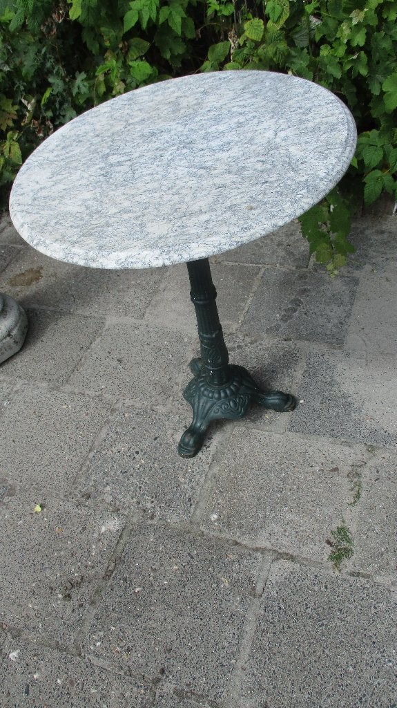 tuintafel - antieke tuintafel, Tuin en Terras, Ophalen, Gebruikt, Rond, Overige materialen