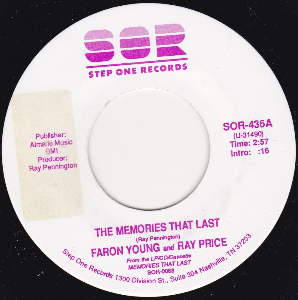 Faron Young & Ray Price - The Memories That Last 7", Verzenden, Zo goed als nieuw, Country en Western