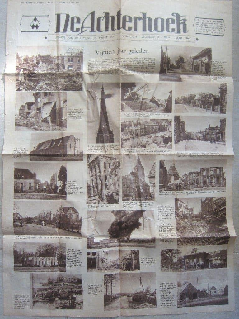 krant ACHTERHOEK en LIEMERS met oorlogsfoto's  voorpagina, Boeken, Ophalen of Verzenden, Gelezen, Krant
