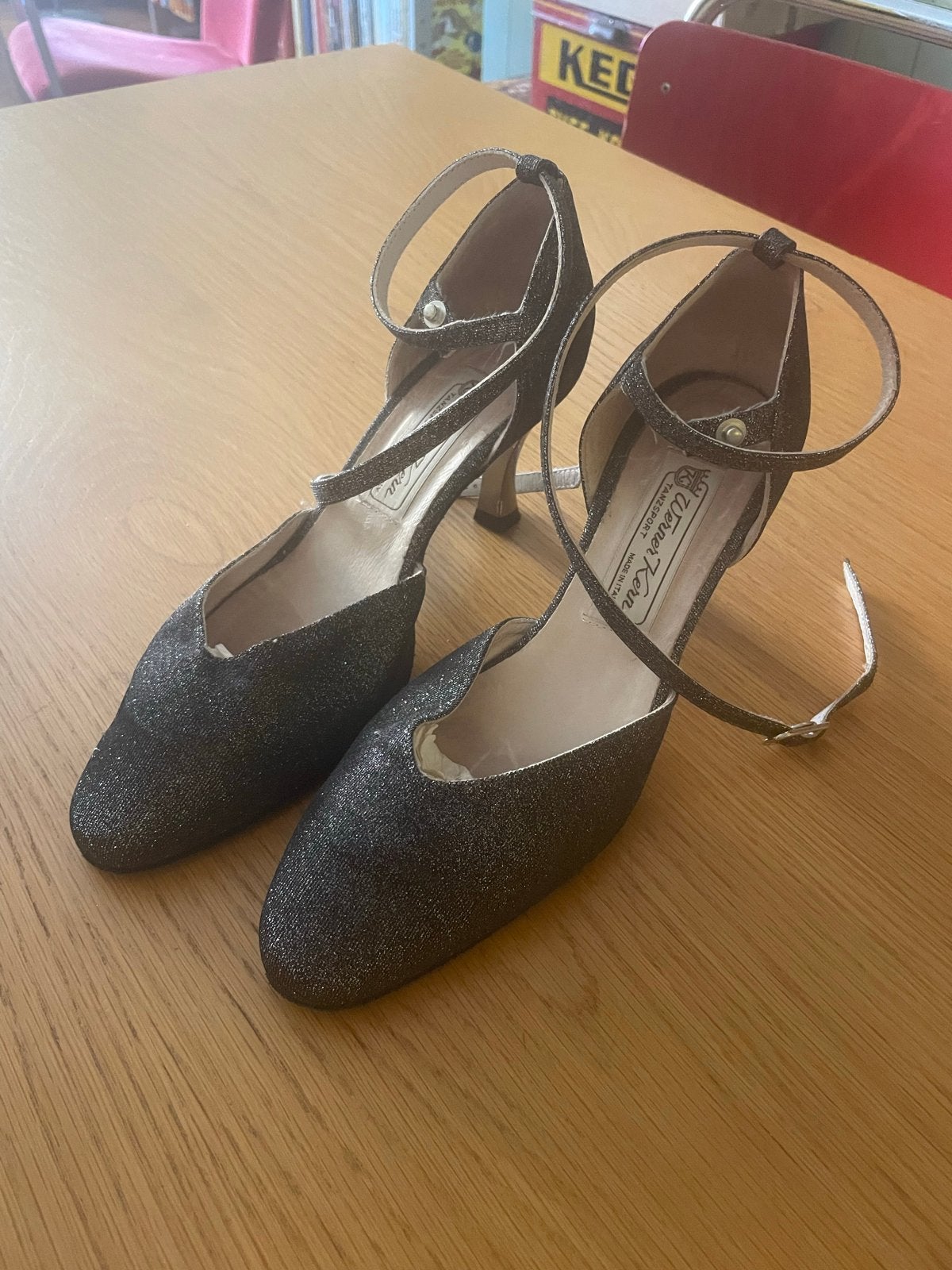 Werner Kern Dansschoenen - Maat 37 (UK 4), Ophalen of Verzenden, Zo goed als nieuw, Zwart, Dansschoenen
