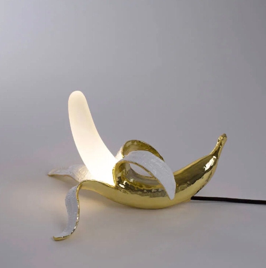 Seletti Banana Dewey Tafellamp - Uniek Design, Kunststof, Overige merken, Goud, Overige fittingen