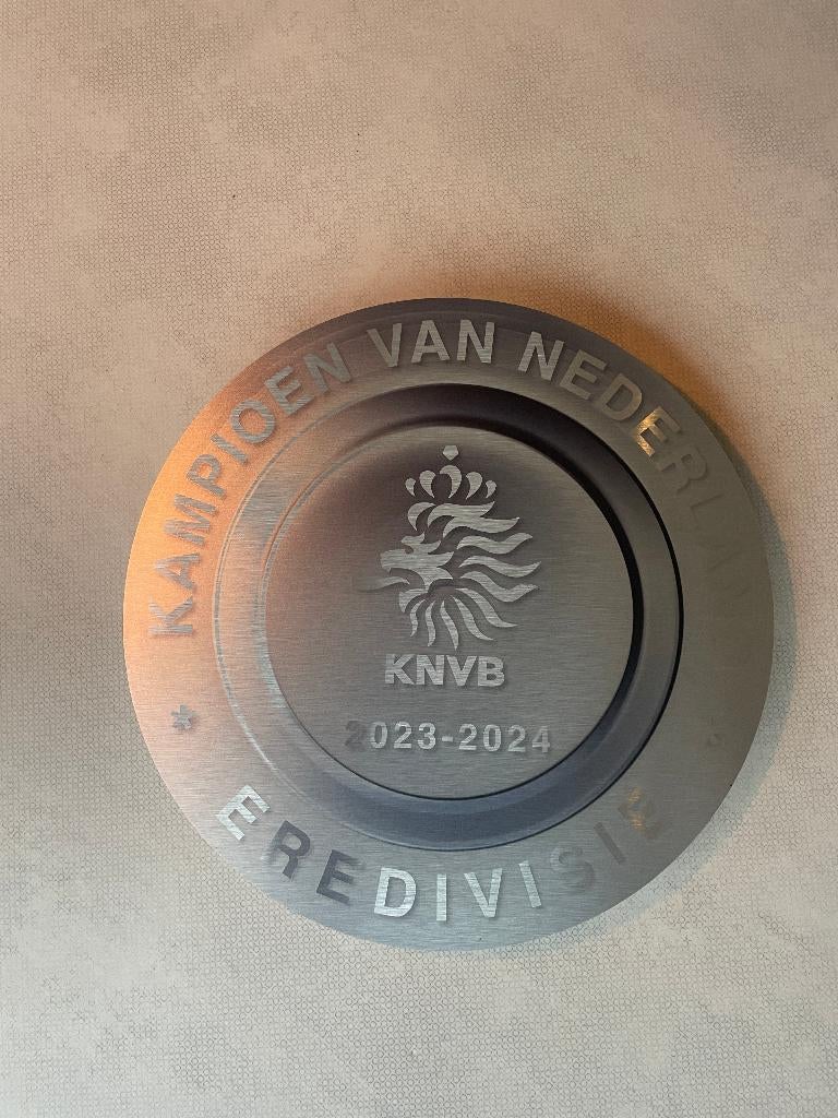 Kampioensschaal PSV, eredivisie 2023 2024, alu, 40x40 cm, Verzamelen, Ophalen of Verzenden, Nieuw, Reclamebord