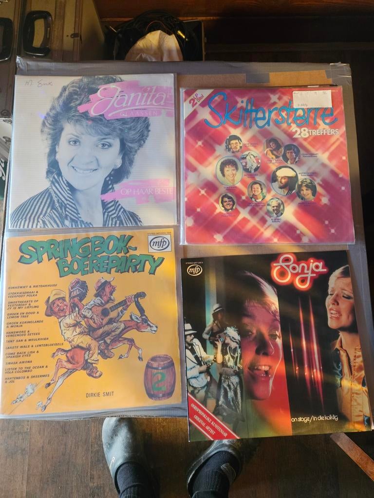 4 lps suid afrikaans, Cd's en Dvd's, Vinyl | Nederlandstalig, Ophalen of Verzenden, Zo goed als nieuw, 12 inch, Levenslied of Smartlap