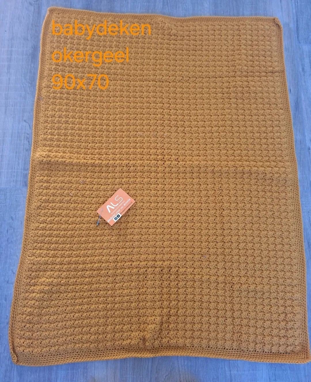 Babydeken okergeel 90x70 cm, Nieuw, Geel, Deken, Overige merken