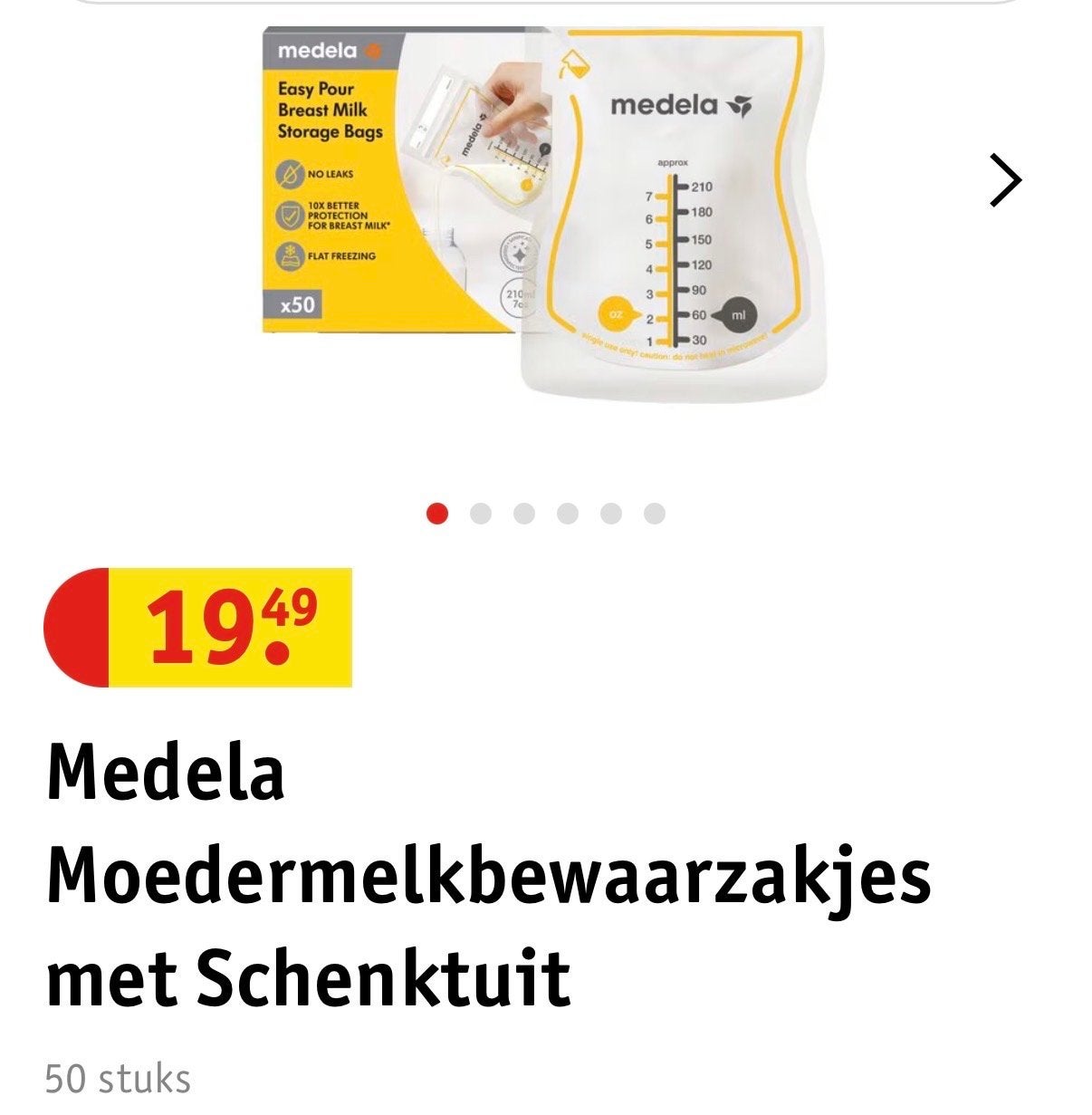 Medela Moedermelkbewaarzakjes (2x 50 stuks), Ophalen of Verzenden, Nieuw, Bewaarbakje, Medela