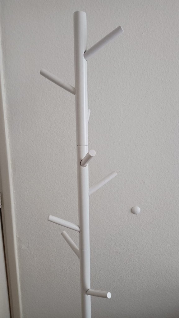 VASAGLE staande kapstok, hout, wit – €10, Ophalen, Zo goed als nieuw, Staande kapstok, 150 tot 200 cm