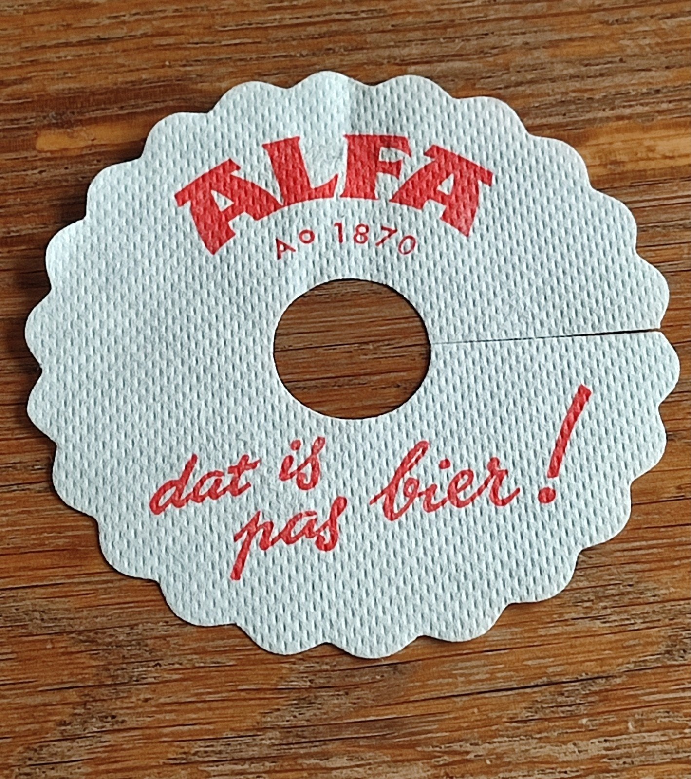 Oude Alfa Bier brouwerij Druppelvanger - 'Dat is pas bier!', Ophalen of Verzenden, Gebruikt