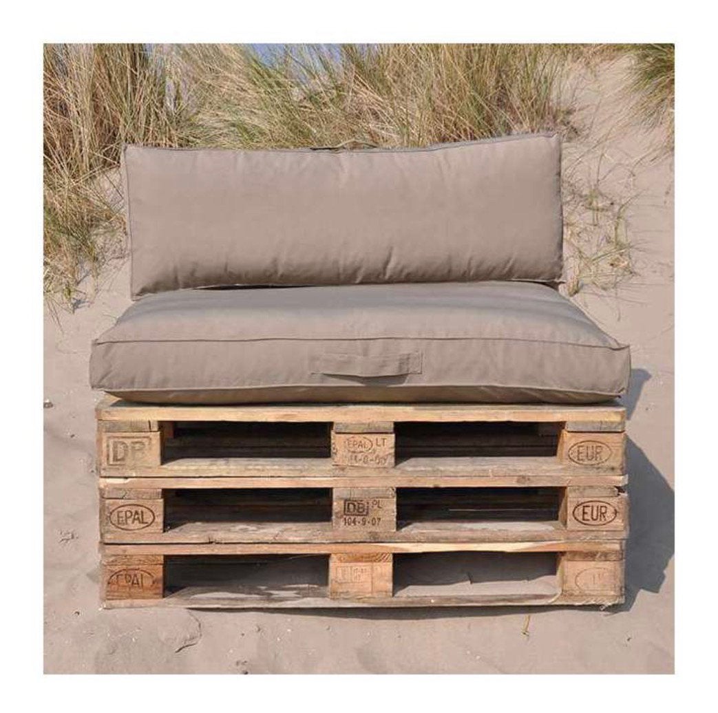 Redzipper Palletkussens Taupe, Ophalen of Verzenden, Nieuw