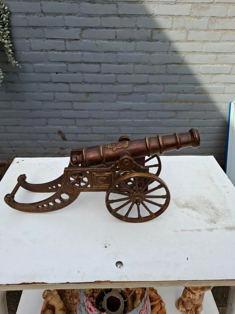 Antiek kanon koper 55 cm, Antiek en Kunst, Ophalen of Verzenden