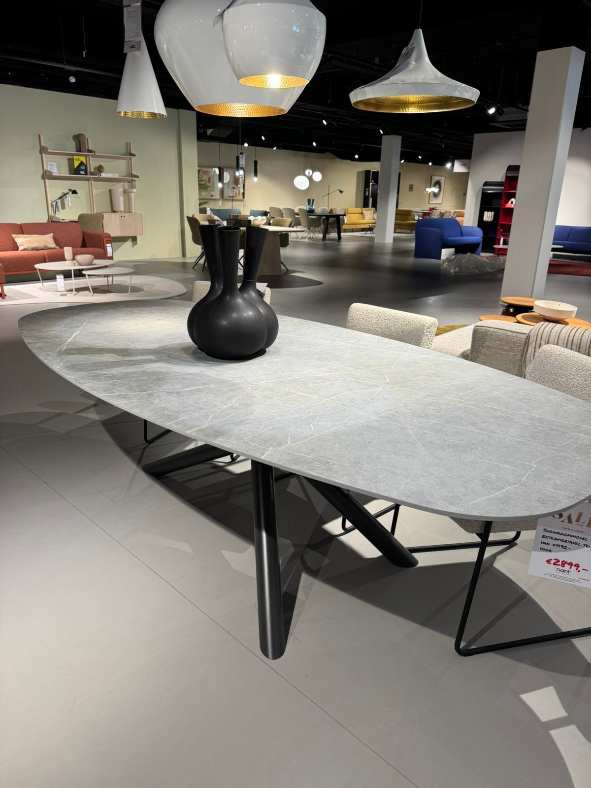 Metaform - Triple eetkamertafel, Ophalen, 200 cm of meer, 50 tot 100 cm, Zo goed als nieuw
