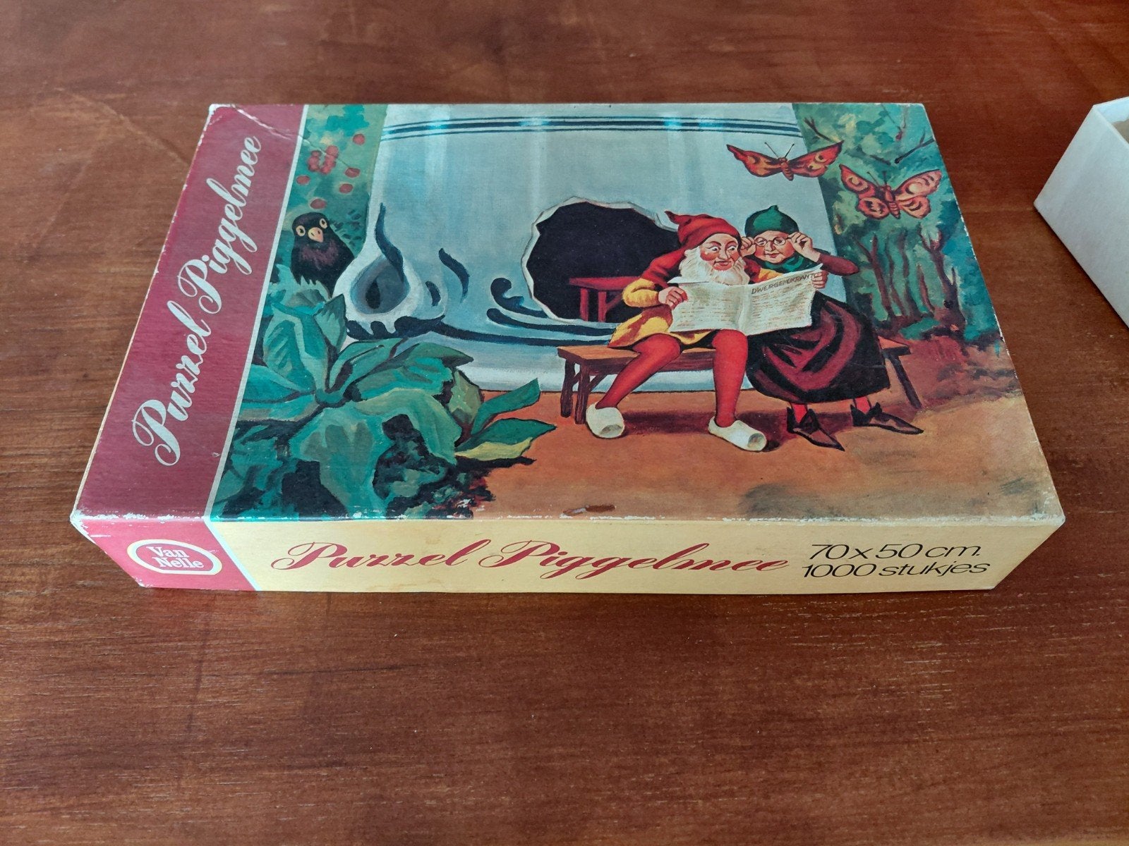 Vintage Van Nelle Puzzel Piggelmee 1000 stukjes, Ophalen of Verzenden, 500 t/m 1500 stukjes, Gebruikt, Legpuzzel