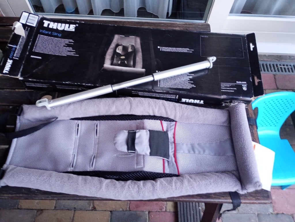 Thule Fietskar baby hangmatje babysling compleet doos zgan, Minder dan 20 kg, Ophalen of Verzenden, Zo goed als nieuw, Thule