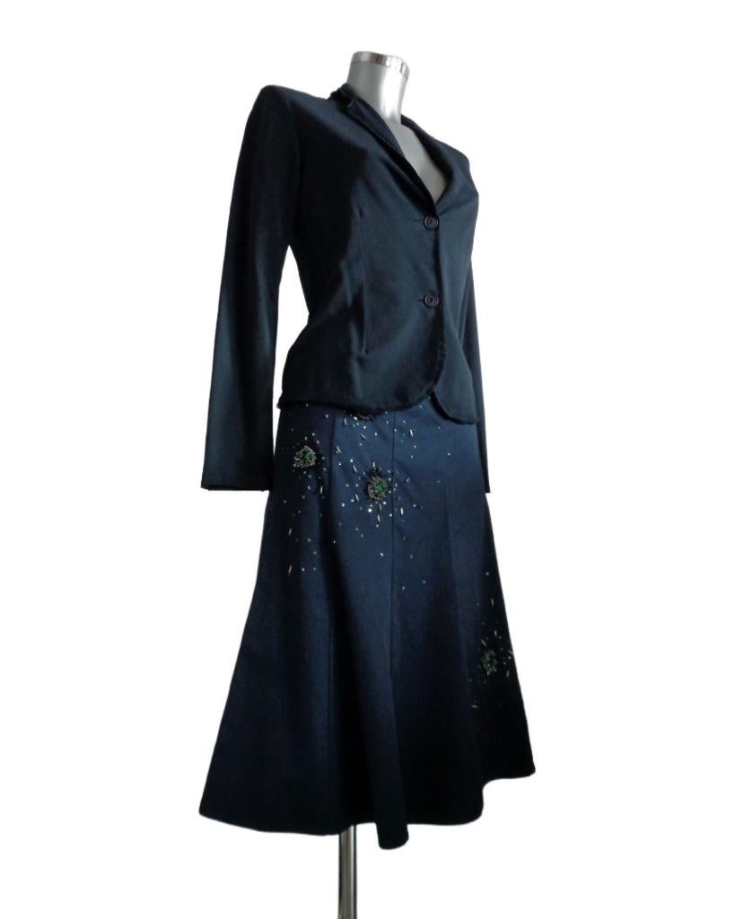 Just B donkerblauwe rok, katoen, maat 36 NIEUW kaartje, Kleding | Dames, Blauw, Nieuw, Ophalen of Verzenden, Knielengte