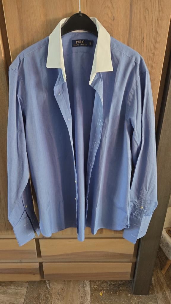 Nieuwe Ralph Lauren Blouse Maat 17/43, Kleding | Heren, Blauw, Ralph Lauren, Nieuw, Ophalen of Verzenden