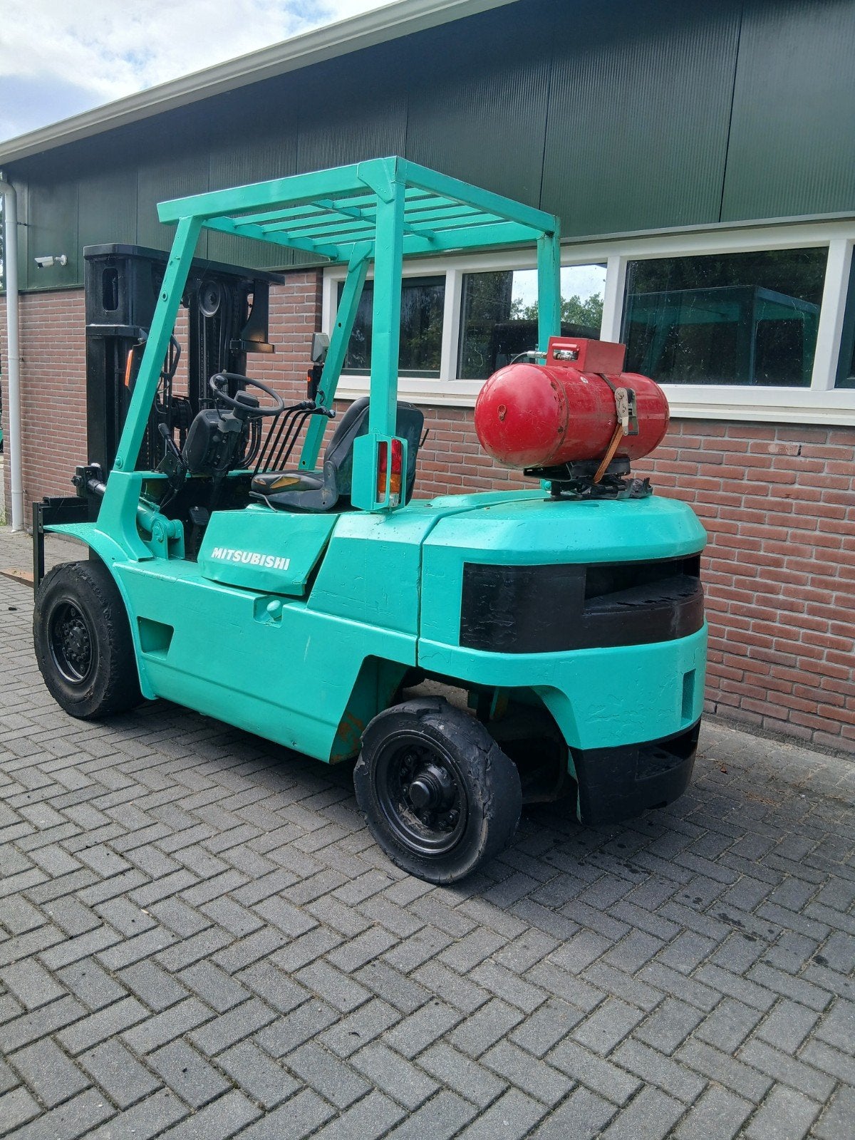 Mitsubishi heftruck triplex mast, LPG, Heftruck, Ophalen of Verzenden, Meer dan 4000 kg