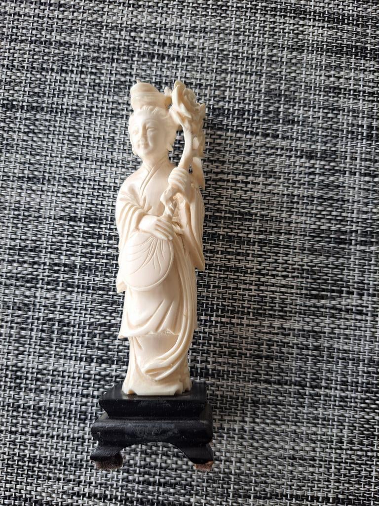 Blanc de Chine Guanyin beeldje, Ophalen of Verzenden, Zo goed als nieuw, Mens