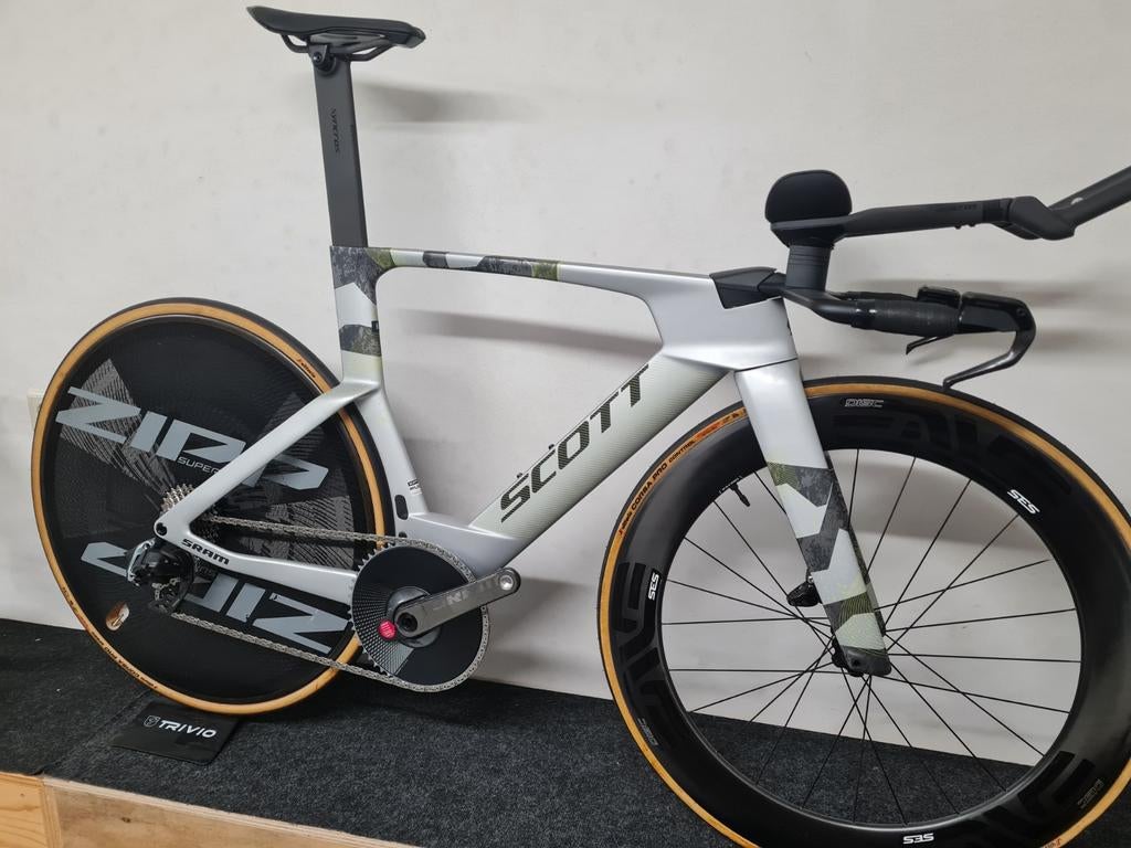 Nieuwe Scott Plasma RC TT HMX maat M Sram Red 1x12 Quarq, 28 inch, Carbon, 10 tot 15 versnellingen, Heren