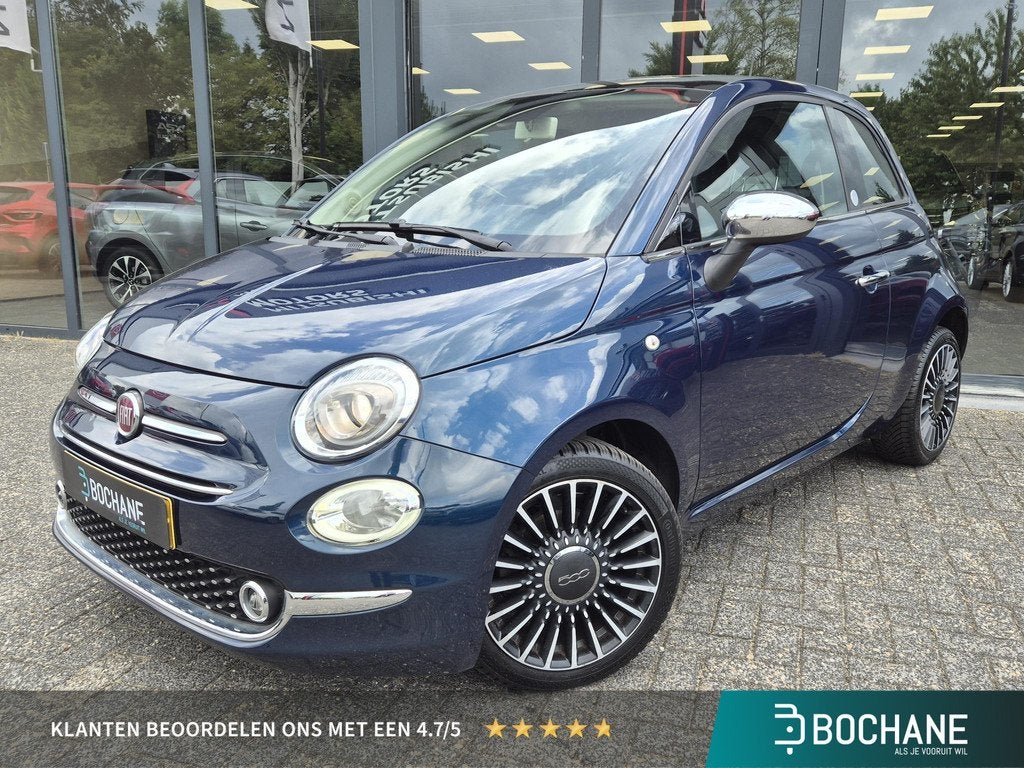 Fiat 500 0.9 TwinAir Turbo Mirror | Navigatie | Apple Carpla, Voorwielaandrijving, Gebruikt, Met garantie (alle), Leder en Stof