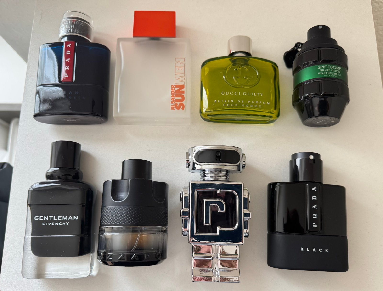 Diverse lege heren parfum flessen 50-75ml, Ophalen of Verzenden, Gebruikt