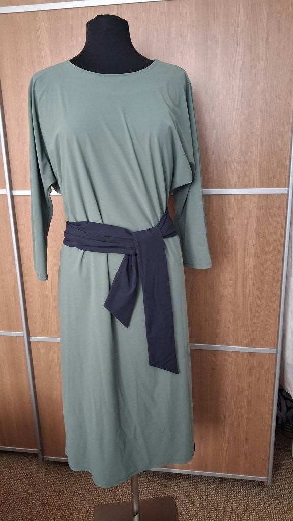 Provence travelstof damesjurk groen maat 46 - nieuwstaat, Maat 46/48 (XL) of groter, Ophalen of Verzenden, Zo goed als nieuw, Provence