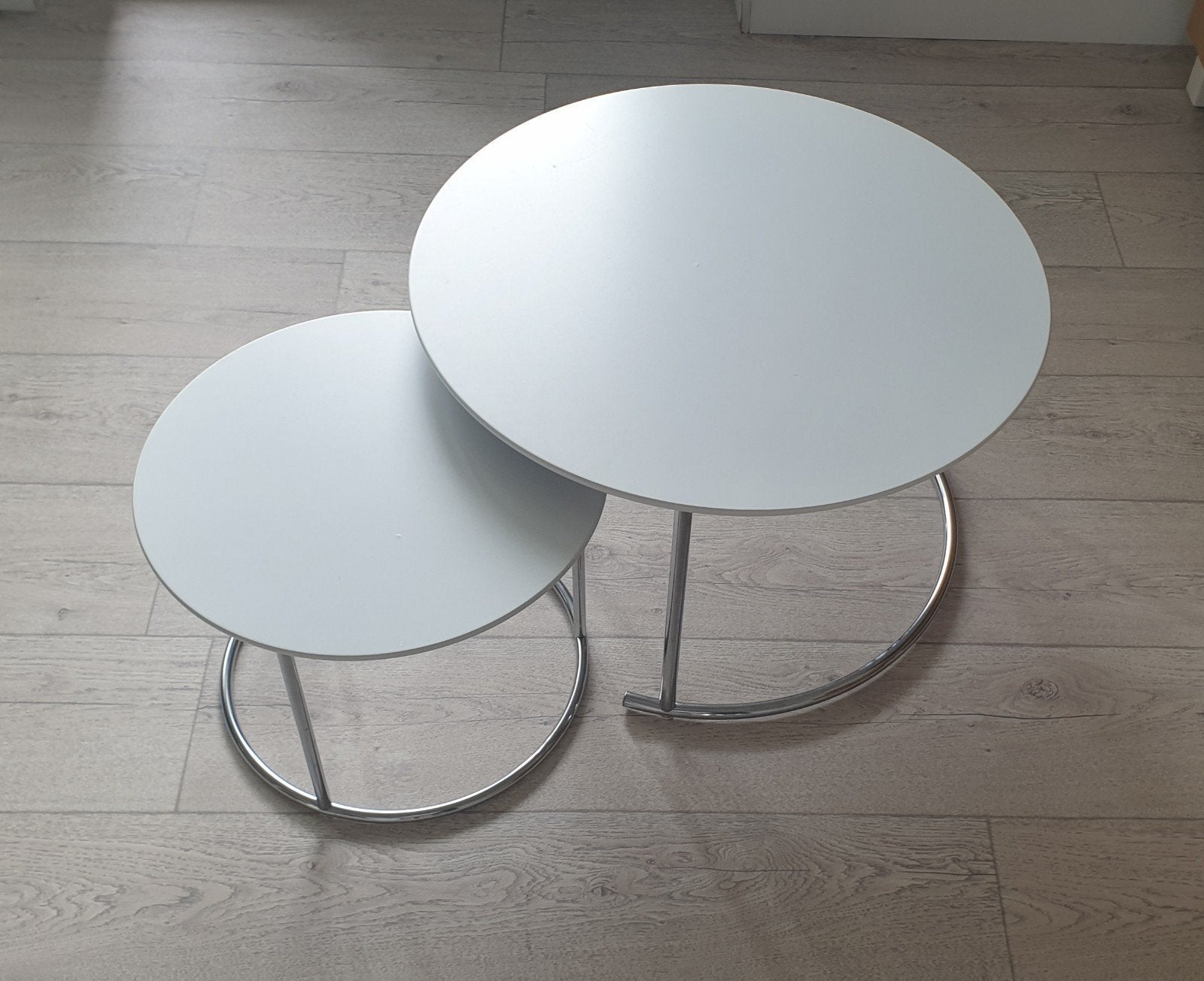 2 Salontafels/bijzettafels, Huis en Inrichting, Ophalen, Gebruikt, Rond, 50 tot 100 cm