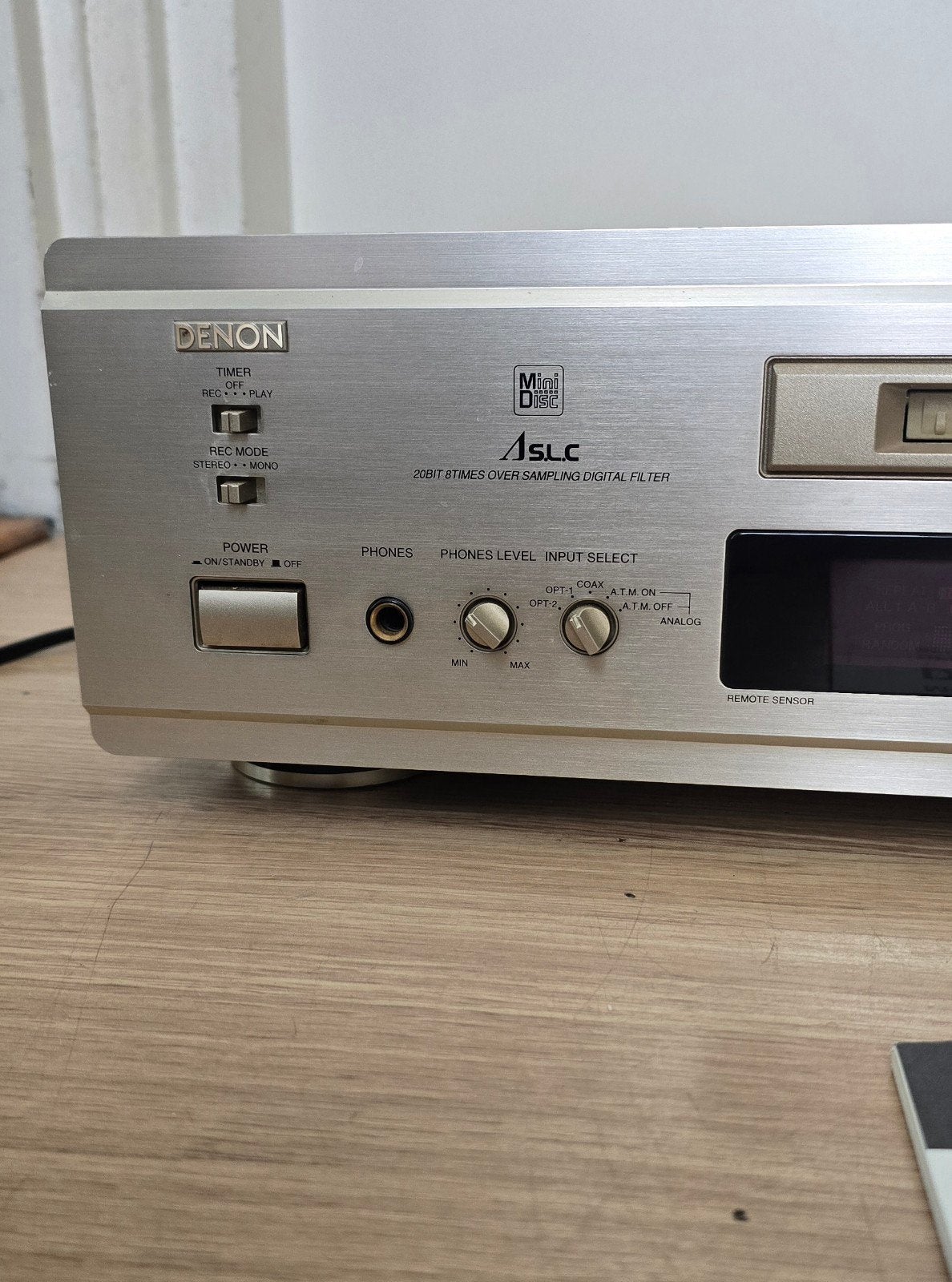 Denon DMD-1000 Minidisc Recorder met afstandsbediening, Ophalen, Minidisc-recorder